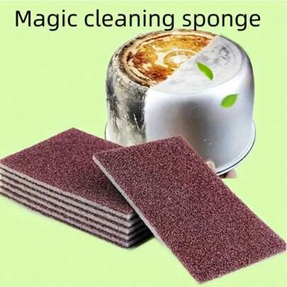 Magic Sand Wipe For Removing Stains, Sponge For Cleaning And Descaling Pot Bottoms, Sponge Brush, Sponge For Rust Removal, Dish Sponge, Scrub Pad, Cleaning Tool For Power Source, Cleaning Supplies, Back To School Supplies Tools