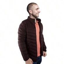 Chamarra Capitonada Caballero - Rojo violeta - Ver 2