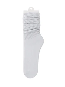 1 Paar einfarbige Outdoor Reise Fleece Socken für Damen