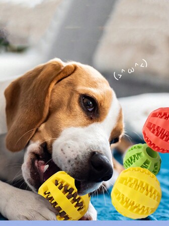 2 件抗焦虑狗玩具，西瓜形漏食球，具有牙齿清洁和咀嚼功能，益智宠物玩具，用于智力刺激和训练