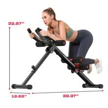 FLYBIRD Core & Abdominal Trainers AB Workout Machine Home Gym Strength Training Ab Cruncher Foldable Fitness Equipment - Red - View 3