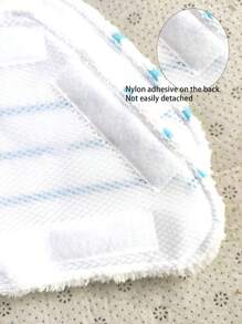 1/2pcs Replacement Cleaning Pad Heads Compatible With H2O Steam Mop, Supor Ariete  H2O Cleaning Cloth - White - View 5