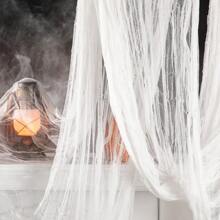 Halloween Ragged Cloth, Spider Web Halloween Decor For Outdoor And Indoor Party, Yard, Entrance, Haunted House, Windows, Home - Multicolor - View 10