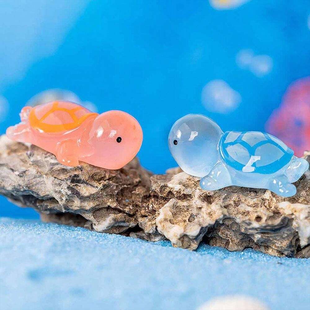 Light Up Mini Turtles, Mini Resin Turtles Glow In The Dark Tiny Turtles ...