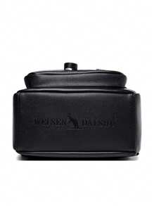 时尚奢华女士背包 软皮背包 青少年女孩背包 女士学校单肩包 2024 - 黑色 - 查看 8