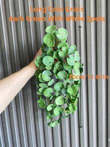 1 cây mọng nước bằng cao su mềm, cây tiền Trung Quốc mô phỏng & lá cọ đỏ, lá nhân tạo cây tiền Trung Quốc, không bao gồm chậu, cây xanh trang trí nhà cửa, trang trí bàn làm việc, ngày lễ tình nhân, quà tặng sinh nhật tốt nghiệp trở lại trường trang trí phòng học đồ dùng học tập - cây đồng - Xem 16