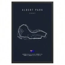 1 pieza, Imola Mónaco Circuito de pista Pintura de lienzo Arte de pared Poster nórdico Fotografía estética de carrera de automovilismo para decoración del hogar Marco opcional F1 - Multicolor - Ver 23