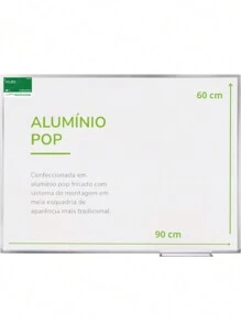 Whiteboard Blackboard Aluminum Frame Various Sizes Didactic Medium - 90x60 - View 2