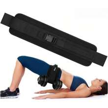 Hip Thrust Training Gear - Hip Thrust Band With Mat, Weighted Hip Thrust Belt For Glute Workout - Black - View 1