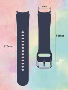 1pc Soft Silicone Sports Watch Band Compatible With Samsung Galaxy Watch 6 44mm 40mm/Galaxy Watch 5/Watch 4 40mm 44mm/Galaxy Watch 5 Pro 45mm/Watch 6 Classic 47mm 43mm, For Both Men And Women As A Gift For Students Returning To School
