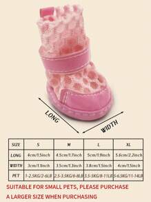 4入組透氣寵物鞋子