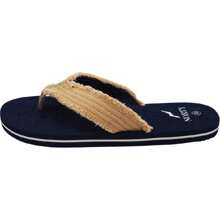 NORTY Men's Lightweight Canvas Strap Flip Flop Everyday Beach Pool Sandal - Runs 1/2 Size Small - Nâu/Tân 3 - Xem 3