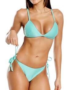 Women Bikini Sets - 薄荷綠 - 查看 3