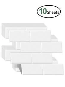 10 Sheets Peel And Stick Backsplash Subway Tile For Kitchen Bathroom, Self Adhesive Tiles Stick On Wall Tiles - Multicolor - View 15