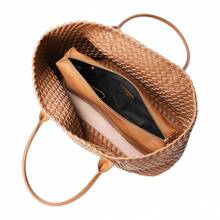 Tiffany & Fred Paris Large Hand-Woven Leather Tote - màu nâu - Xem 2