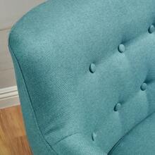 Outdoor Chair, Mid-Century Fabric Outdoor Chair, Dark Teal