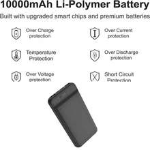 POWER BANK BODY WARMER USB 5V 2A BATTERY PACK - Black - View 6