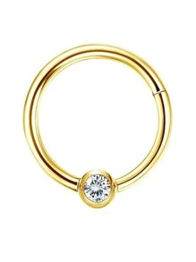 DOLOTTA 1-6Pcs Septum Rings 16G Surgical Steel Nose Rings Hoops For Women Seamless Clicker Hinged Segment Hoop Lip Nose Rings Conch Lip Helix Cartilage Earring Septum Jewelry Lip Nose Daith Hlix Piercing Jewelry 8MM