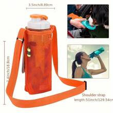 Water Bottle Shoulder Strap Bag, Portable Side Sling Holder For , Drink Bottles, Water Flasks - Multicolor - View 2