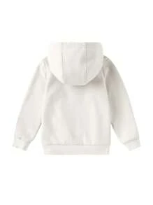 Annil Sudadera con capucha de terciopelo para niñas, edición de invierno, cálida y casual, con sombrero, top de manga larga