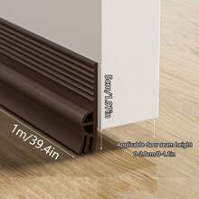 1m TPE Anti-Dust & Noise Reduction Door Bottom Seal, Triple Seal Design, Non-Slip Grooves, Windproof & Soundproof Door Draft Stopper