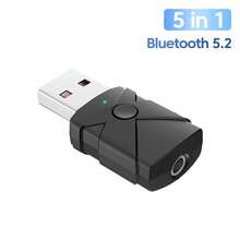 Receptor/transmisor Bluetooth 5.2 5 en 1 OLAF - Negro - Ver 2
