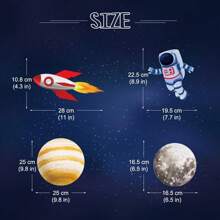 10件太阳系漩涡装饰太空派对装饰悬挂太阳系行星派对用品，生日和圣诞节礼物，送给行星爱好者的礼物！太阳系行星适合太空主题派对、生日房间装饰、节日配饰、生日派对用品 - 彩色 - 查看 4