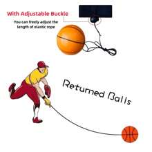 1 件健身摇摆球、手球玩具、趣味手球、腕部弹力球带绳、弹跳摇摆球、男女弹力手抛球、老年人锻炼反作用力球、解闷球、篮球足球棒球网球弹力球、精美礼物、适合万圣节/圣诞节/感恩节的成人派对游戏 - 彩色 - 查看 9