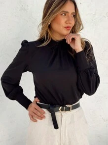 Jade Shirt - 黑色 - 查看 5