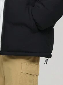 Kurtka polarowa męska w stylu Boyfriend, ściągana sznurkiem i zapinana z przodu na zamek błyskawiczny, jednolity kolor, modna, sportowa