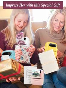 Marklife 2 Inch 50X50mm Pink Circle Thermal Labels, Thermal Label Stickers, Self-Adhesive Heat-Sensitive Round Labels Paper For DIY Logo Design, Barcode, Name Tag, Glass Jar, Black On Pink, 180 Labels/1 Roll - Pink - View 12