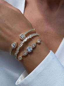 rakol 3pcs Classic Fashion Bangle Bracelet Set For Women Daily Wear - Jewelry Set - View 3