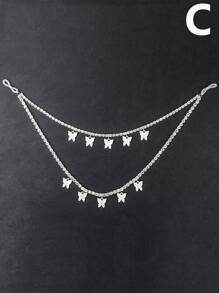 1雙時尚不銹鋼鈴鐺裝飾乳環適合女士適用於日常生活