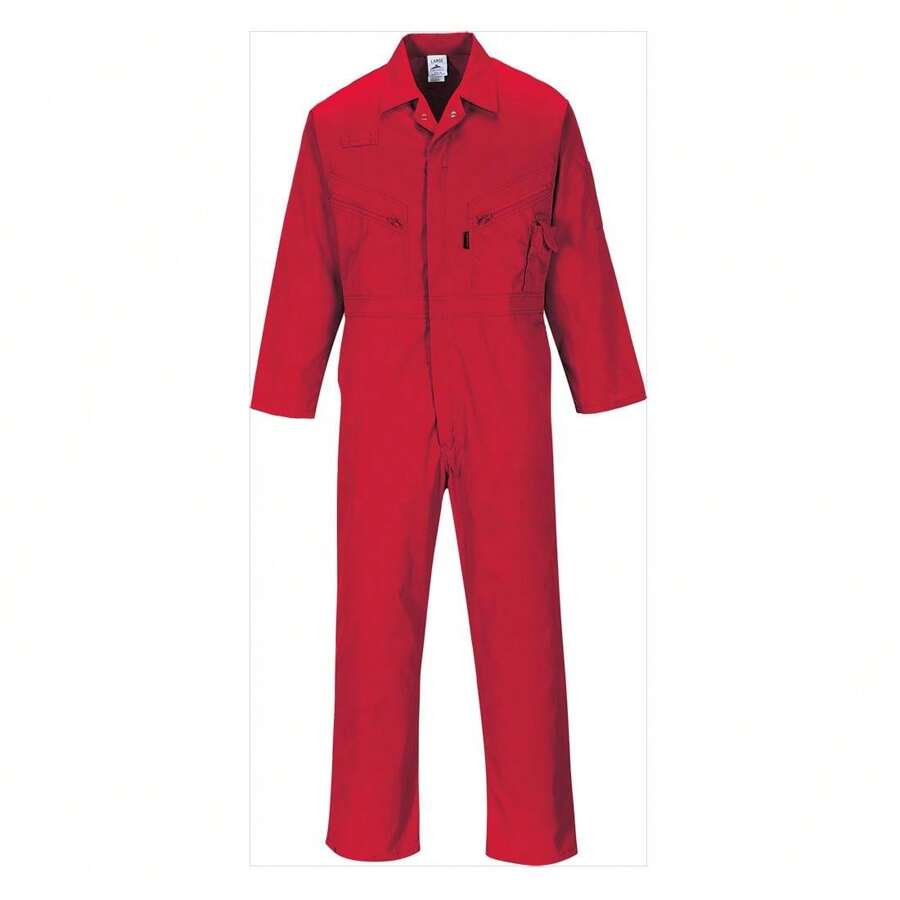 Portwest Unisex Adult Liverpool Overalls (Red) - Red - View 1