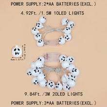 1 件 LED 万圣节鬼球灯串，恐怖派对装饰户外庭院恐怖氛围灯万圣节装饰房间装饰万圣节花园装饰礼物仙女节日装饰节日装饰 - 暖色 - 查看 10