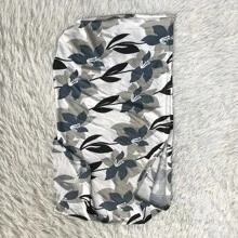 1pc Striped Headwrap Scarf With Lining, Comes With Wearing Video, Matching Face Veil Outfit - Green - View 3