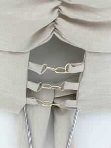 Dune Cropped Top With Princess Sleeves - Lạc đà - Xem 2