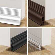 1m TPE Anti-Dust & Noise Reduction Door Bottom Seal, Triple Seal Design, Non-Slip Grooves, Windproof & Soundproof Door Draft Stopper