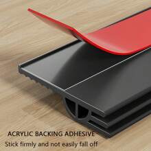 1m TPE Anti-Dust & Noise Reduction Door Bottom Seal, Triple Seal Design, Non-Slip Grooves, Windproof & Soundproof Door Draft Stopper