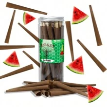 72 Pre Rolled Trumpet Tubes, Brown Trumpet Tube Roll Paper, Multiple Flavors To Choose From, Fruit Flavored Roll Paper Boy Valentine Heart Women's Valentine