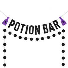 Banner de bar de pociones para Halloween, decoraciones de fiesta de Halloween para adultos, Elige tu banner de veneno, decoraciones de Halloween, suministros de fiesta de Halloween, decoraciones de fiesta temática, suministros para fiestas de otoño, otoño, Navidad - Poción - Ver 1