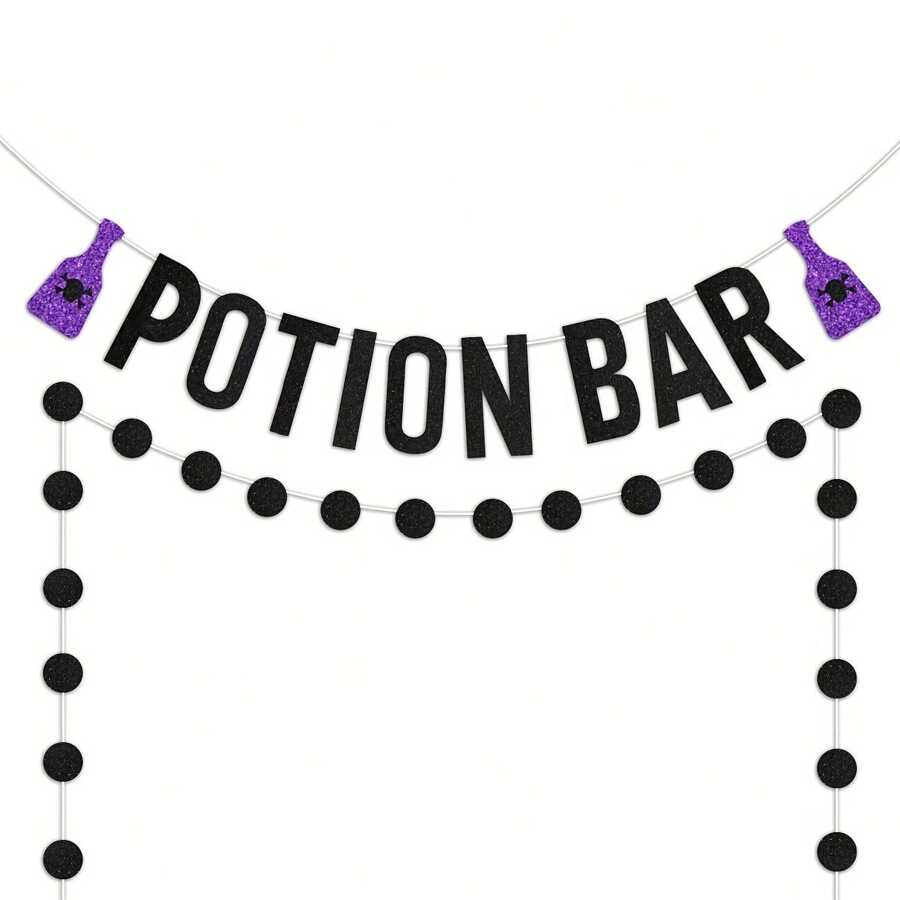 Banner de bar de pociones para Halloween, decoraciones de fiesta de Halloween para adultos, Elige tu banner de veneno, decoraciones de Halloween, suministros de fiesta de Halloween, decoraciones de fiesta temática, suministros para fiestas de otoño, otoño, Navidad - Poción - Ver 1
