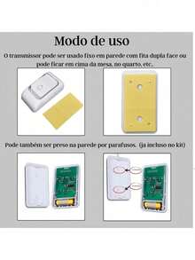 Long Distance Wireless Residential Smart Doorbell 100 Meters Battery Operated Immediate Shipping - Nhiều màu - Xem 3