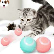 Bola Bolinha Giratória Interativa Gato Cachorro Pet Regarregável USB Luz Brinquedo Inteligente Relaxante Elétrico
