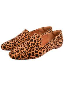 Kit 2 Pairs Women's Moccasin Shoes Donatella Shoes Square Toe Plain Suede Classic Casual Ounce And Miscellaneous - 黑色 - 查看 6