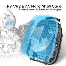 VR2 Hard Shell Carrying Case, Playstation VR2 Travel Storage Bag With Shoulder Strap, Fits PSVR2 Headset &Sense Controller Accessories, Gift For Lens Protector|Lens Cloth|Cable Management Strap - Black - View 4