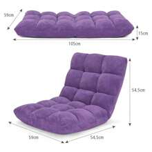 Floor Chair, Floor Sofa With Backrest, Floor Armchair With Sleeping Function, Floor Chair, Lazy Sofa, Meditation Chair For Living Room & Balcony