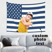 Dark Blue America Flag