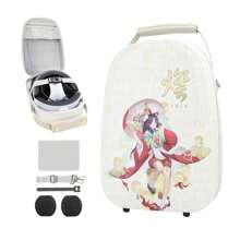 VR2 Hard Shell Carrying Case, Playstation VR2 Travel Storage Bag With Shoulder Strap, Fits PSVR2 Headset &Sense Controller Accessories, Gift For Lens Protector|Lens Cloth|Cable Management Strap