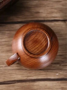 1 件天然实木马图案马克杯，可重复使用复古风格早餐、甜点、婚礼咖啡杯，适合餐厅、下午茶返校 - 酸棗木杯子 - 查看 12